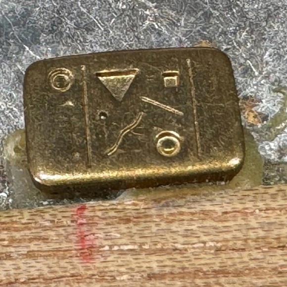 Vintage 1990s Artsy Boho Necklace Mixed Media Medallion flower with dangles 26” - Picture 6 of 10